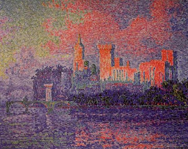 The Papal Palace, Avignon, Paul Signac